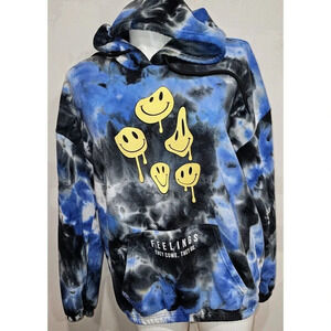 Rue21, Tie-Dye Hoodie, Unisex XL “FEELINGS THEY COME, THEY GO” - Great Condition